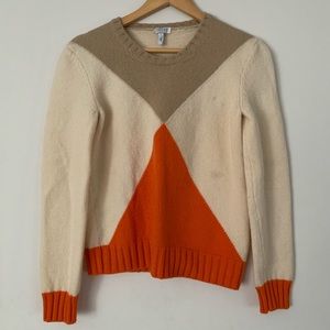 Escada sport Italy made wool color block sweater